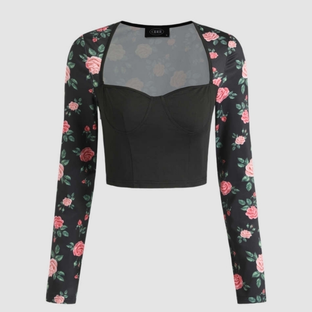 Cider Flower Shop Long Sleeve Blouse Size XS